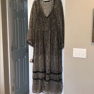 Floral print maxi dress